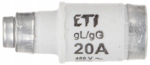 WKŁADKA TOPIKOWA D02 gG 20A 400V 002212001 ETI
