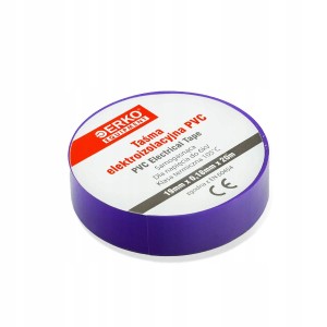 Taśma izolacyjna 19mm 20m FIOLETOWA duża ERKO TPVC