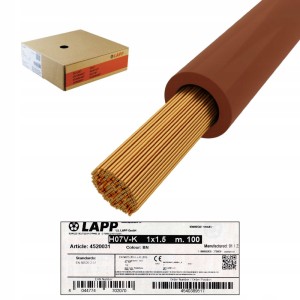 Przewód LgY brązowy H07V-K Lapp 1,5mm2 100m