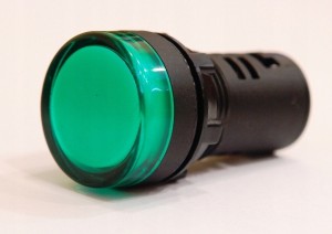 Lampka sygnalizacyjna LED Zielona 22mm 24V AC/DC