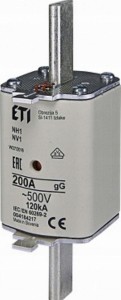 Wkładka topikowa NH1 200A 500V gG bezpiecznik ETI