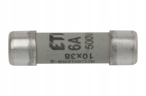 Wkładka topikowa cylindryczna 10x38 gG 6A 500V ETI