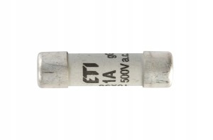 Wkładka topikowa cylindryczna 10x38 gG 1A 500V ETI