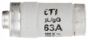 WKŁADKA TOPIKOWA D02 gG 63A 400V 002212005 ETI